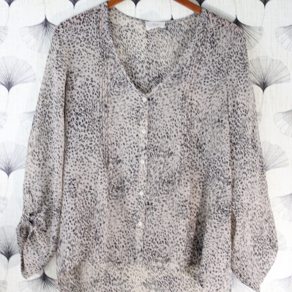 Pins and Needles Sheer Leopard Top - Picture 2 of 5